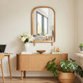Horizon Arch Wooden 23.6" W x 39.6" H Wall Mirror with Legs