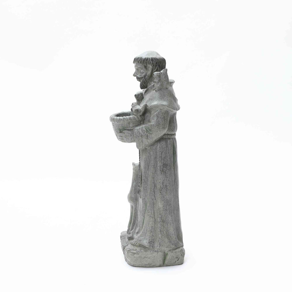 Saint Francis with Birdfeed Garden MgO Statue