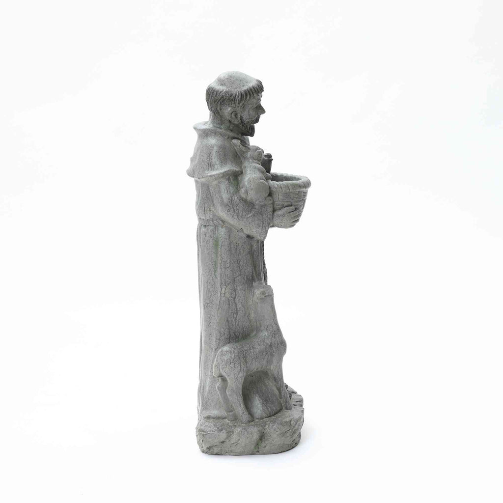 Saint Francis with Birdfeed Garden MgO Statue