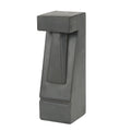 Cement 23.25in.H Easter Island Tiki LED Solar Bollard Light