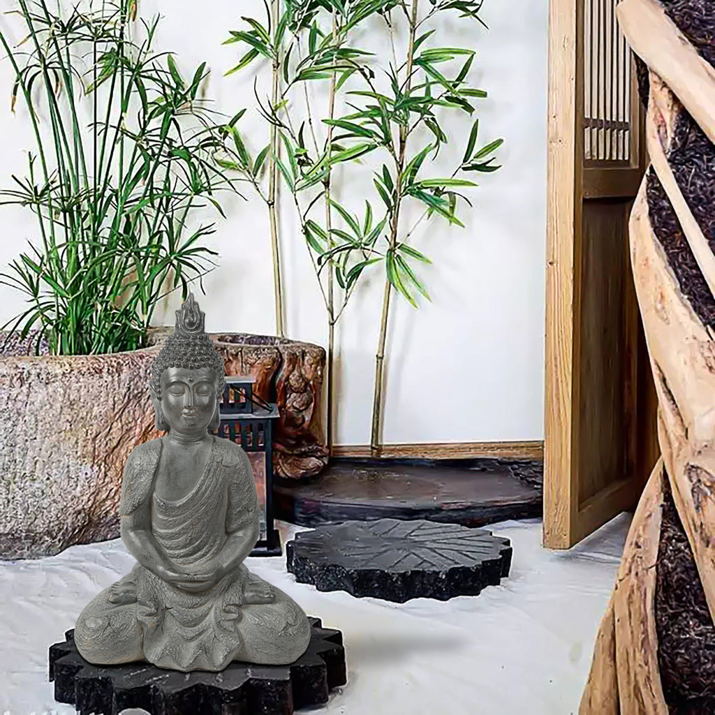 Contemplative Buddha Garden MgO Statue