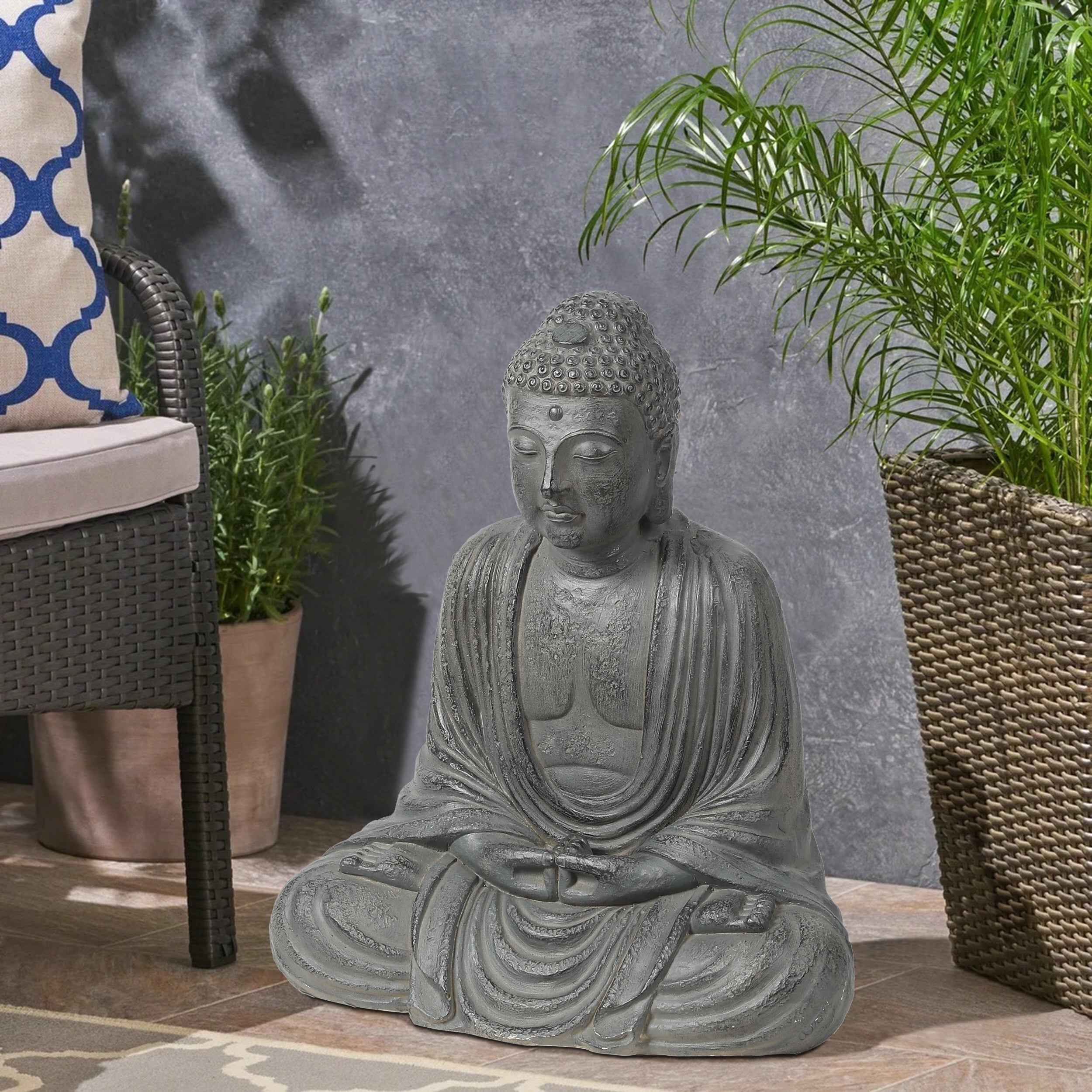 Serene Buddha Garden MgO Statue