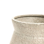 Metal Cachepot Cauldron Set, White, 13" & 16"
