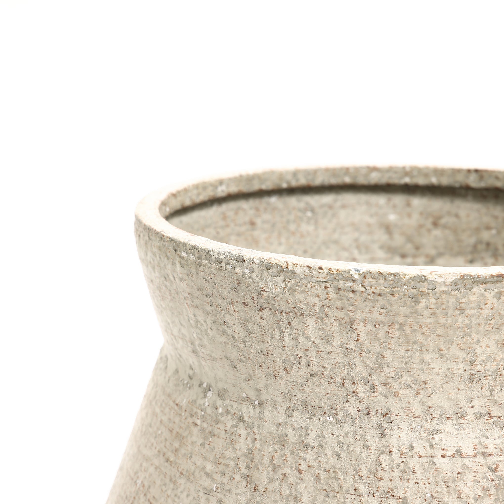 Metal Cachepot Cauldron Set, White, 13" & 16"
