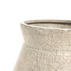 Metal Cachepot Cauldron Set, White, 13" & 16"