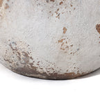 Cauldron MgO Planter, Distressed Off-White, 15"