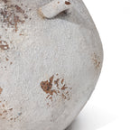 Cauldron MgO Planter, Distressed Off-White, 15"