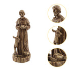 Saint Francis Resin Outdoor Religious Garden Statue, 24.6"