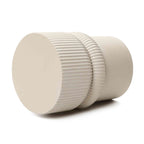 Roundel Ridged MgO Side Table, Beige
