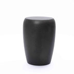 Mod324 Round MgO Accent Side Table, Black & Gold Specks