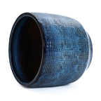 Ocean Blue Ceramic Indoor Outdoor Garden Planter, 15.75"