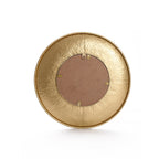 3-Piece Hammered Gold Metal Round Wall Mirror Set
