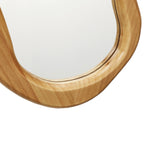 Asymmetrical Arcus Wood Wall Mirror, 39.5"