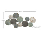 Abstract Lotus Metal Wall Art, 43"