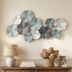 Abstract Lotus Metal Wall Art, 43"