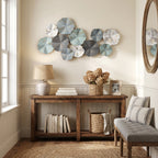 Abstract Lotus Metal Wall Art, 43"