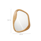Asymmetrical Drift Wood Wall Mirror, 31.5"