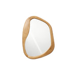 Asymmetrical Drift Wood Wall Mirror, 31.5"