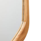 Asymmetrical Drift Wood Wall Mirror, 31.5"