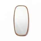 Rounded Rectangle Wood Wall Mirror, 31.5"