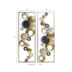 2-Piece Orbis Metal Wall Art Set, 36"