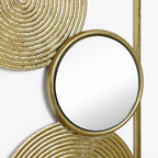 2-Piece Halo Mirrored Wall Art Set, 35.5"