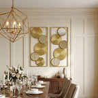 2-Piece Halo Mirrored Wall Art Set, 35.5"