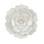 Bloom Metal Wall Art, White Gold, 25"