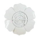 Bloom Metal Wall Art, White Gold, 25"
