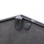 Black Metal Hexagon Wall Mirror, 32"