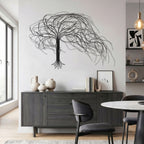 Windswept Tree Metal Wall Art, 58"