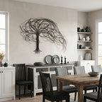 Windswept Tree Metal Wall Art, 58"