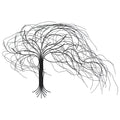 Windswept Tree Metal Wall Art, 58"