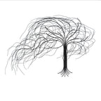 Windswept Tree Metal Wall Art, 58"
