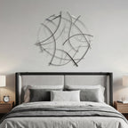 Abstract Sweep Metal Wall Art, 36"