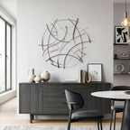 Abstract Sweep Metal Wall Art, 36"