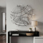 Abstract Sweep Metal Wall Art, 36"