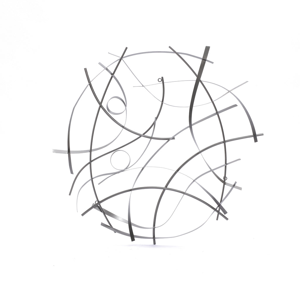 Abstract Sweep Metal Wall Art, 36"