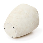Rustic Stone Ceramic Vase, White, 15"