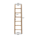 6-Tier Fir Wood Blanket Ladder, 74"