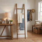 6-Tier Fir Wood Blanket Ladder, 74"