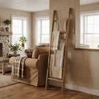 6-Tier Fir Wood Blanket Ladder, 74"
