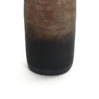 Tall Narrow Terracotta Vase, Brown Ombre, 19"