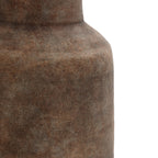 Tall Narrow Terracotta Vase, Brown Ombre, 19"