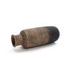 Tall Narrow Terracotta Vase, Brown Ombre, 19"