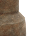 Round Bowl Terracotta Vase, Brown Ombre, 11.5"