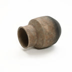 Round Bowl Terracotta Vase, Brown Ombre, 11.5"