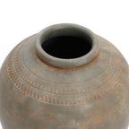 Tall Terracotta Urn Vase, Rustic Brown, 15"
