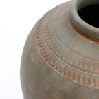 Tall Terracotta Urn Vase, Rustic Brown, 15"