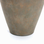 Tall Terracotta Urn Vase, Rustic Brown, 15"